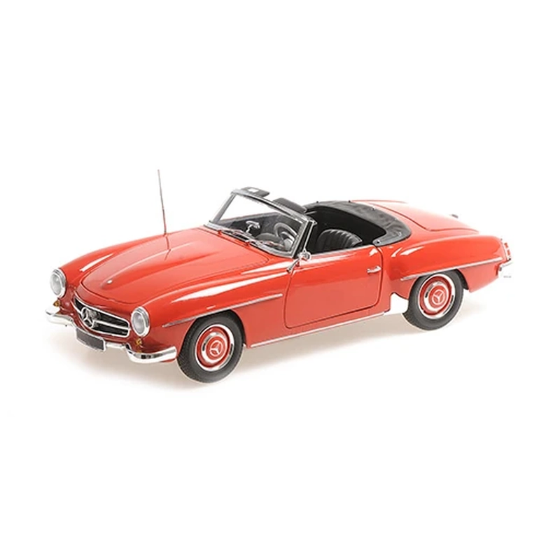 Minichamps 100037032 1/18 Ölçek MERCEDES-BENZ 190 SL (W121) - 1955 - Kırmızı