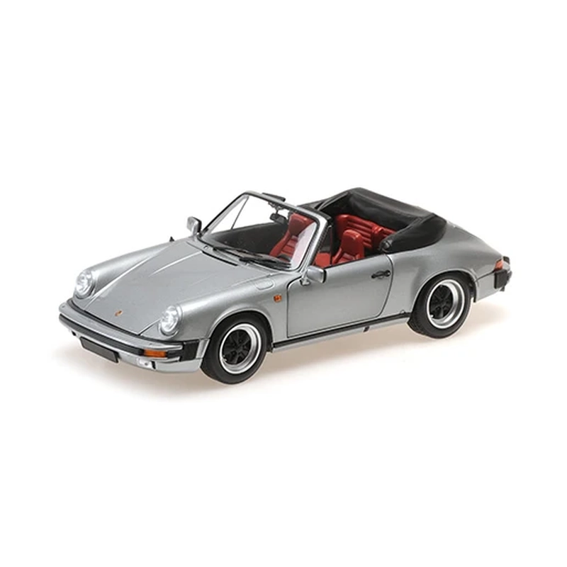 Minichamps 100063034 1/18 Ölçek PORSCHE 911 CARRERA 3.2 CABRIOLET - 1983 - Metalik Gri