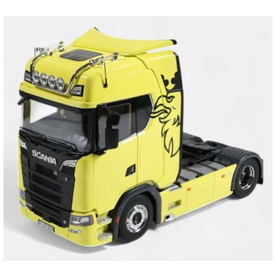 NZG | 101900060 | 1/18 Ölçek | Scania 730S V8 Truck (Sarı / Yellow)