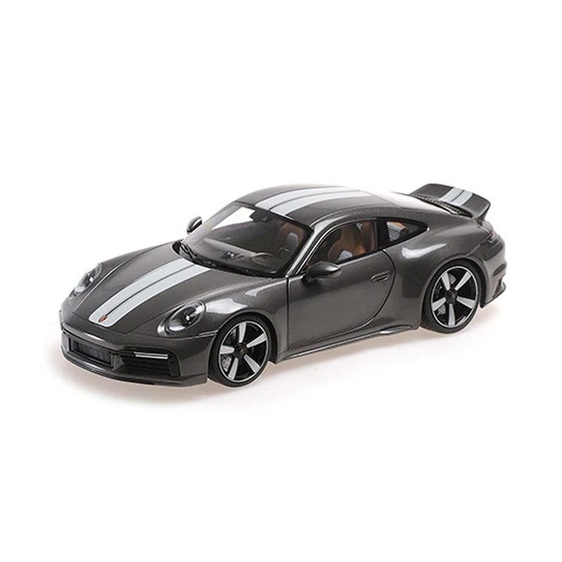 Minichamps 110069201 1/18 Ölçek PORSCHE 911 (992) SPORT CLASSIC - 2022 - Metalik Gri