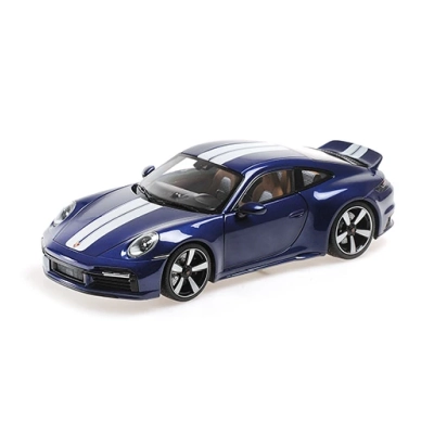 Minichamps 110069202 1/18 Ölçek PORSCHE 911 (992) SPORT CLASSIC - 2022 - Metalik Mavi