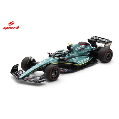 1/12 Aston Martin AMR23 No.14 Aston Martin Aramco Cognizant F1 Team 7th British GP 2023 Fernando Alonso