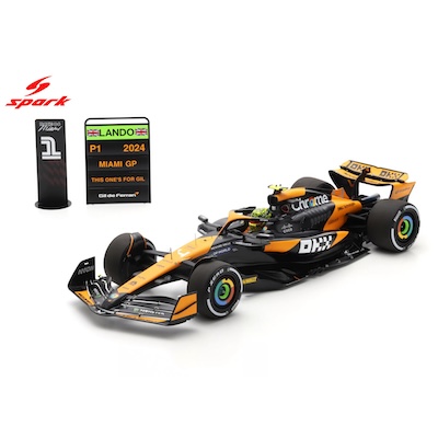1/12 McLaren Formula 1 Team MCL38 No.4 Winner Miami GP 2024 Lando Norris