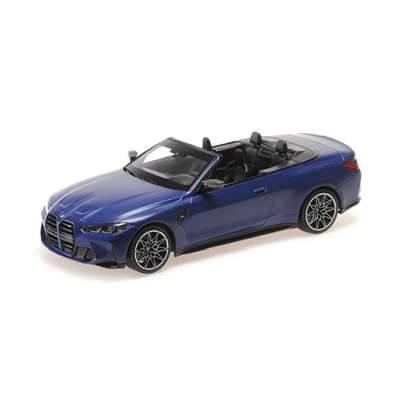 Minichamps 	155021030	1/18 Ölçek 	BMW M4 CABRIOLET - 2021 - Metalik Mat Mavi Limitli üretim 438 adet