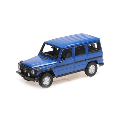 Minichamps 155038100 1/18 Ölçek 1980 Mercedes Benz G-Model Long (W460), Koyu Mavi