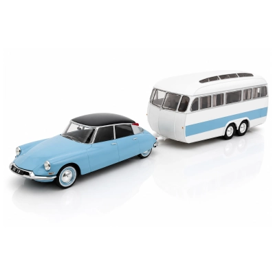 NOREV | 181760 | 1/18 Ölçek | Citroen DS19 with Roulotte 1960