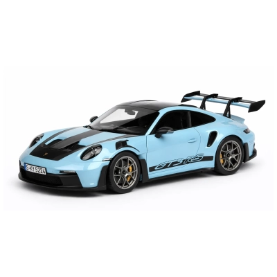 Norev | 187367 | 1/18 Ölçek | Porsche 911 GT3 RS Weissach Pack 2022 / Açık Mavi (Light Blue)