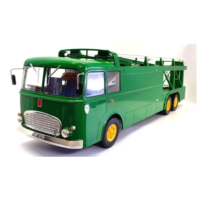 Norev | 187702 | 1/18 Ölçek | Bartoletti 306/2 3-Assi Truck Team David Piper Racing Car Transporter 1970