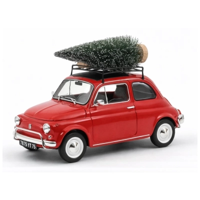 Norev | 187779 | 1/18 Ölçek | Fiat 500 L 1968 / Kırmızı (Christmas Red)