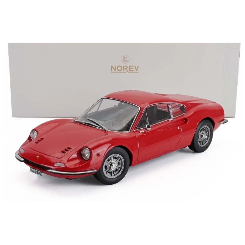 Norev | 187800 | 1/18 Ölçek | Ferrari Dino 246 GT 1968 / Kırmızı (Red)
