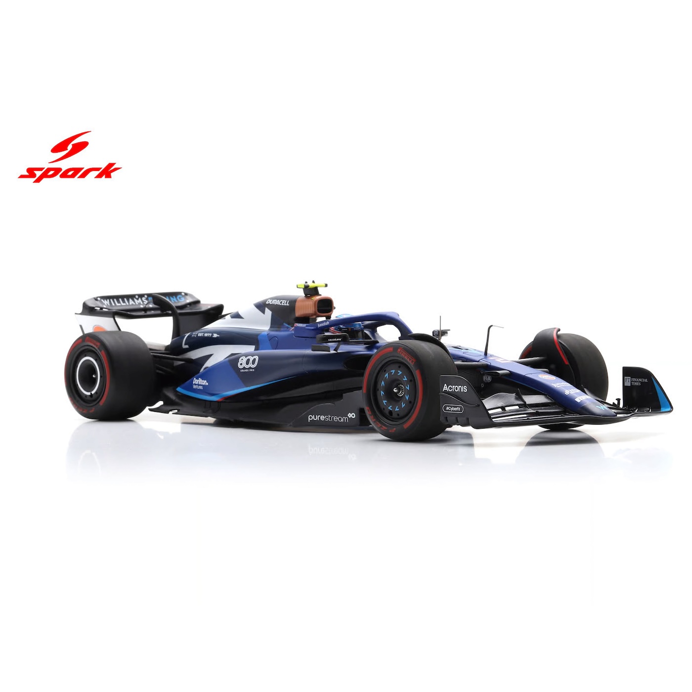 1/18 Williams F1 FW45 No.2 Williams Racing British GP - Williams 800th GP Logan Sargeant