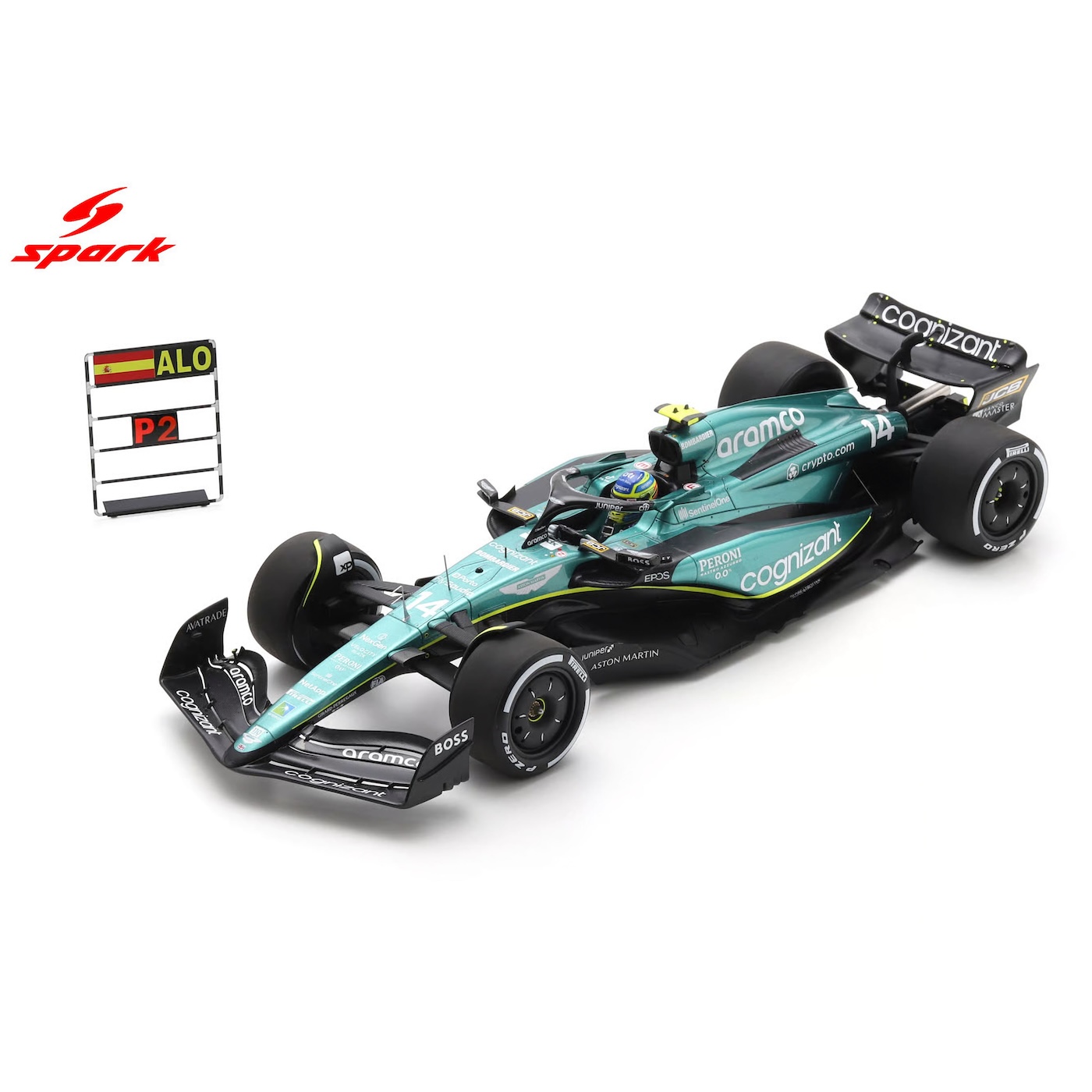 1/18 Aston Martin AMR23 No.14 Aston Martin Aramco Cognizant F1 Team - 2nd Canada GP 2023 - Fernando Alonso