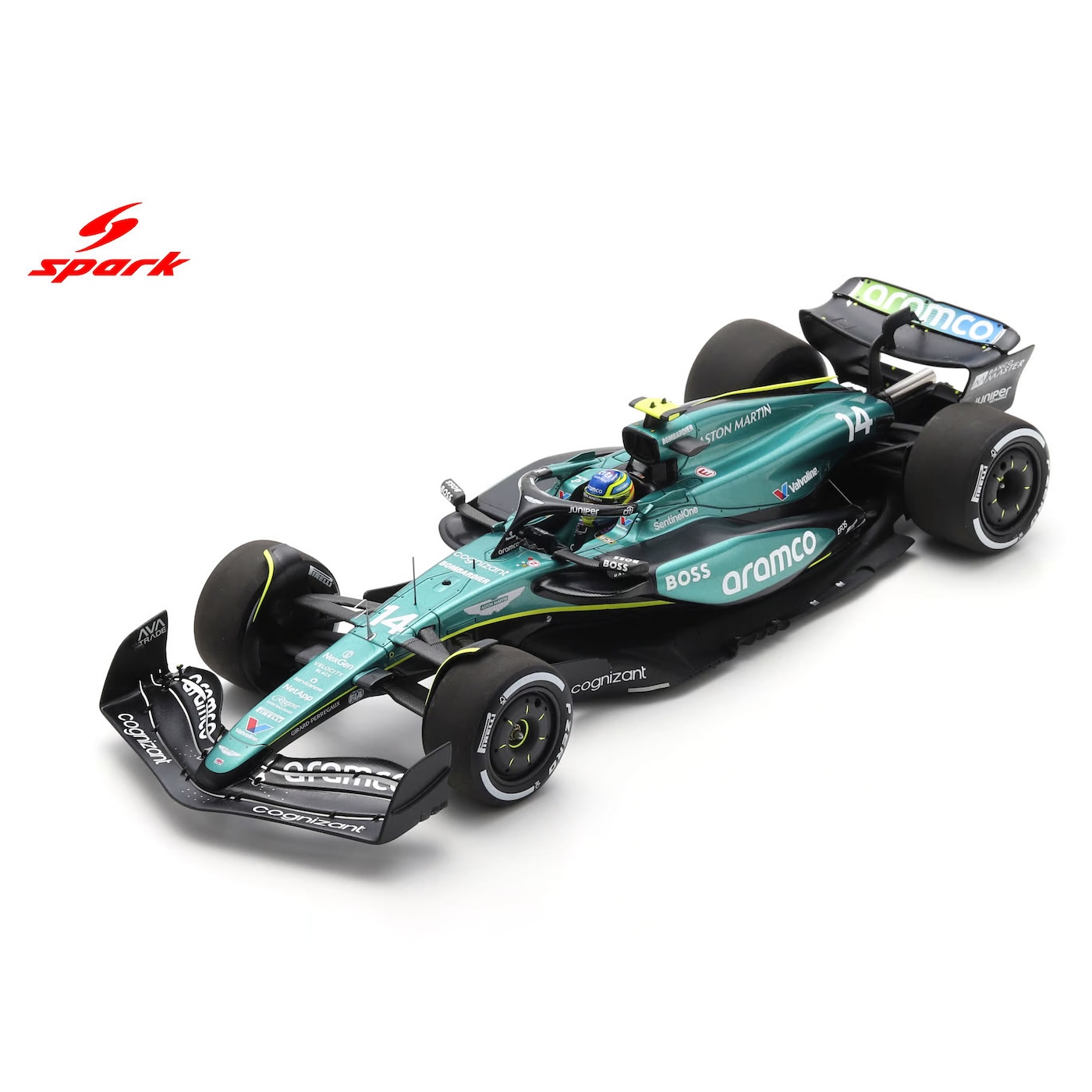 1/18 Aston Martin Aramco F1 Team AMR24 No.14 Saudi Arabian GP 2024 Fernando Alonso