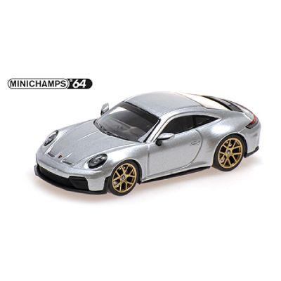 Minichamps | 640064232 | 1/64 Ölçek | Porsche 911 (992.2) GT3 Touring 2025, Gümüş Metalik