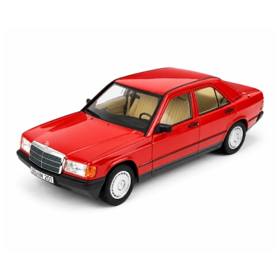 Norev Dealer Edition | B66040662 1/18 Ölçek | Mercedes-Benz 190 E W201 (1982–1988) / Kırmızı (Signal Red)