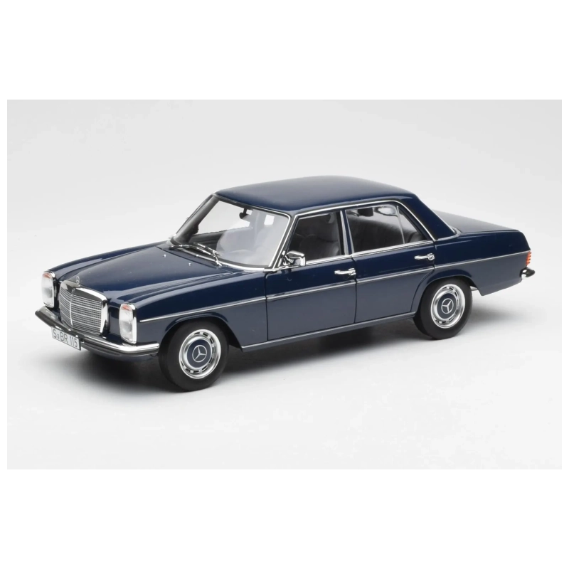 Norev Dealer Edition | B66040694 | 1/18 Ölçek | Mercedes-Benz 200 (W114) Sedan 1968 / Lacivert (Midnight Blue)