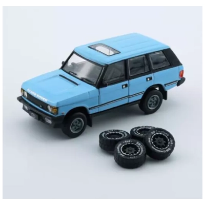 BM Creations BM64B0206rhd 1/64 1992 Range Rover Classic Lse Right Hand Drive, Toskana Mavisi. Paket ekstra lastik takımı içerir.