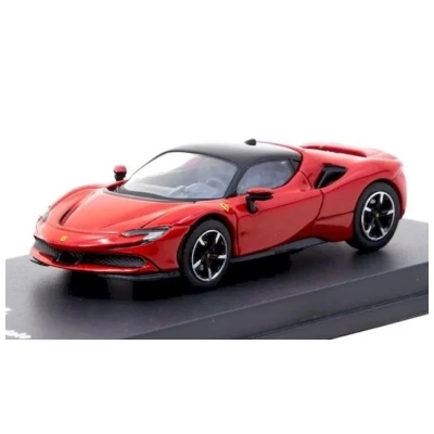 Magazine Models | Mag64Fer003 | 1/64 Ölçek 2019 Ferrari SF90 Stradale, Kırmızı/Siyah