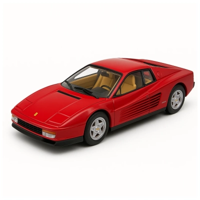 Magazine Models | Mag64Fer010 | 1/64 Ölçek 1984 Ferrari Testarossa, Kırmızı