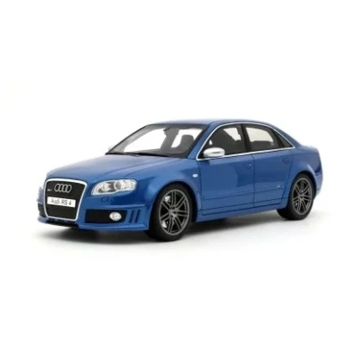 Otto | OT1215 | 1/18 Ölçek | Audi RS 4 B7 Sedan 2007, Sprint Mavi (Sprint Blue)