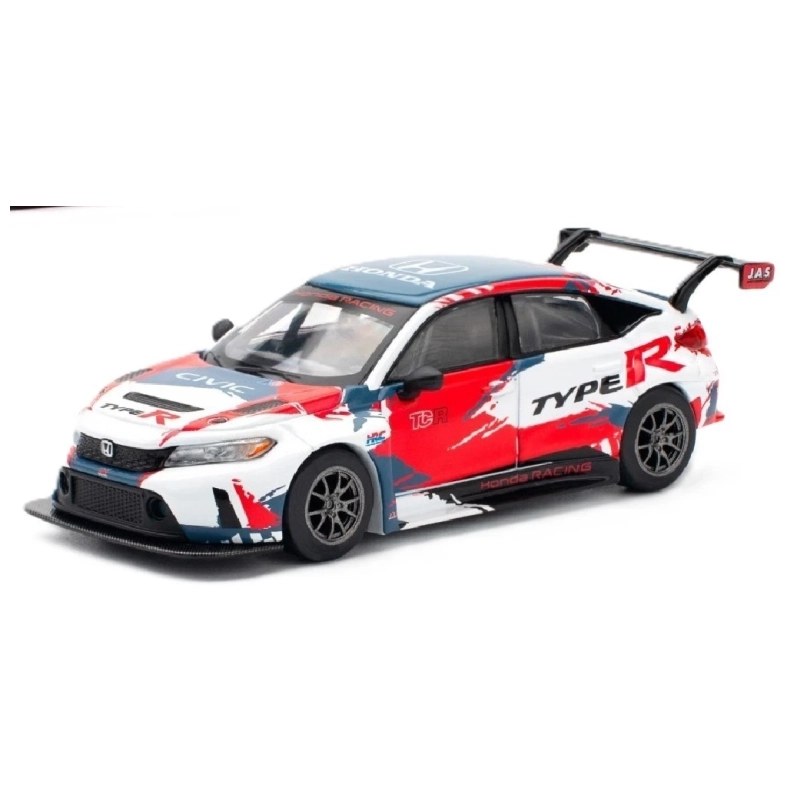 Pop Race | PR640153 | 1/64 Ölçek | Honda Civic Type R FL5 TCR Presentation, Beyaz/Kırmızı/Siyah
