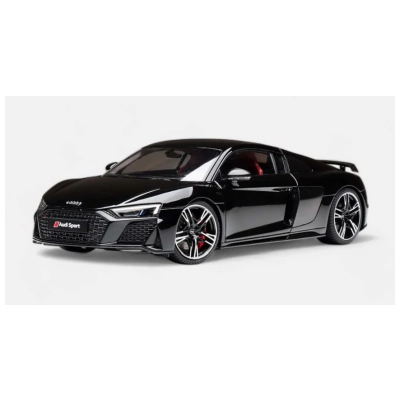 Kengfai V00000027 1/18 Ölçek Audi R8 2021 Coupe Siyah Metalik