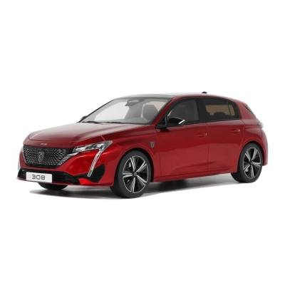 Otto 1140 1/18 2022 Peugeot 308 GT *Resin Serie*, Kırmızı