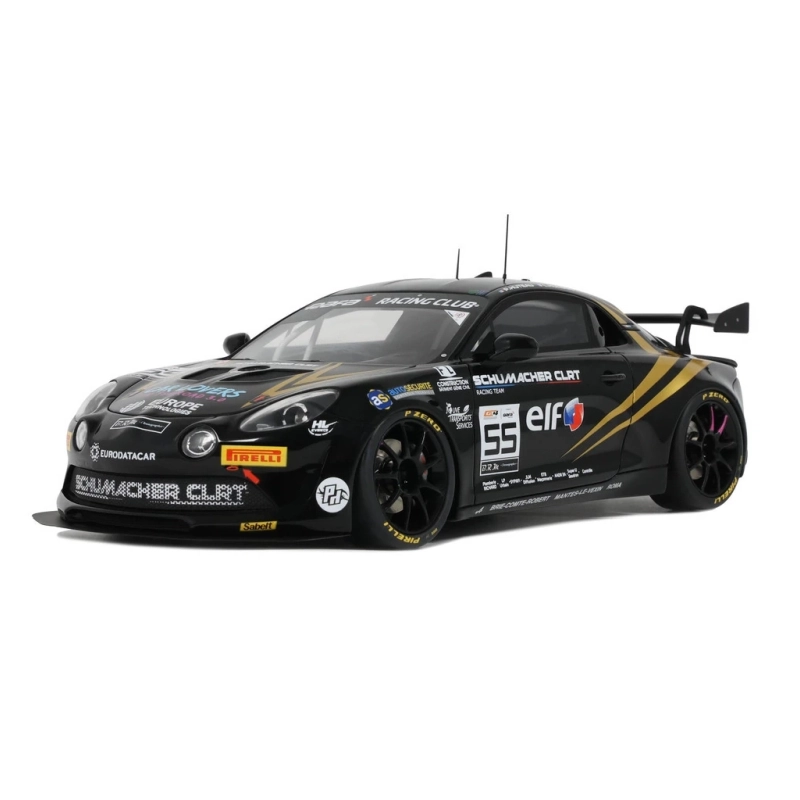 Otto 1149 1/18 2024 Alpine A110 GT4 Evo #55 P.Huteau/L.Hurgon *Resin Serie*, GT4 European Series, Siyah