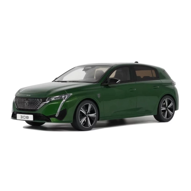 Otto 458     1/18 2022 Peugeot 308 GT *Resin Series*, Zeytin Yeşili