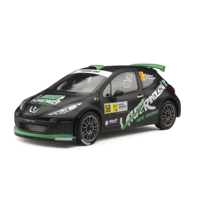 Sunstar 5441 1/18 Peugeot 207 S2000 #58 Monza Rally Show 2013, Mat Siyah/Yeşil
